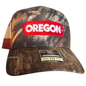 Richardson 112 Original Trucker hat camouflage print with OREGON patch NEW